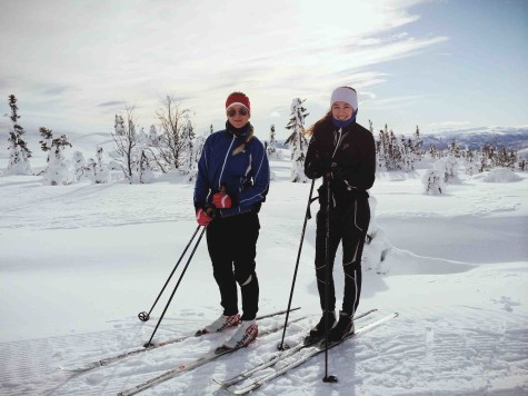 Foreign exchange student senior Celina Oddenes skis with a friend in on Mount Norefjell in Norway. “My friend has a cabin up there so I usually go with her once or twice a year,” Oddenes said. “I like to do cross country skiing because it’s a great exercise, and slalom skiing is fast.”