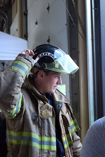 Firefighter trainer Brenden Mclnerney shows his passion through providing his service for the Fenton Fire department. Mclnerney started his service last year as a junior and continued through his senior year and is planning going beyond that.  