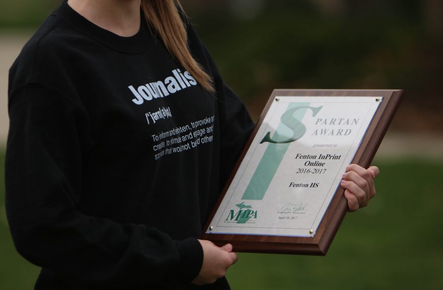 Yesterday%2C+the+Fenton+InPrint+staff+attended+the+Michigan+Interscholastic+Press+Associations+Spring+Awards+Conference.+The+staff+entered+the+print+and+online+edition+for+a+Spartan+critique+and+each+were+awarded+the+highest+rank+of+a+Spartan+Award.+Last+year%2C+the+2015-2016+InPrint+online+set+a+precedent+and+this+years+staff+was+able+to+continue+the+achievement.+