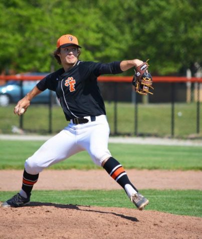 On Monday nights game, sophomore Logan Welch one of the teams players pitched during that nights game. The jv boys baseball team played two games against Linden winning both with the scores of 6-3 and 3-0.
