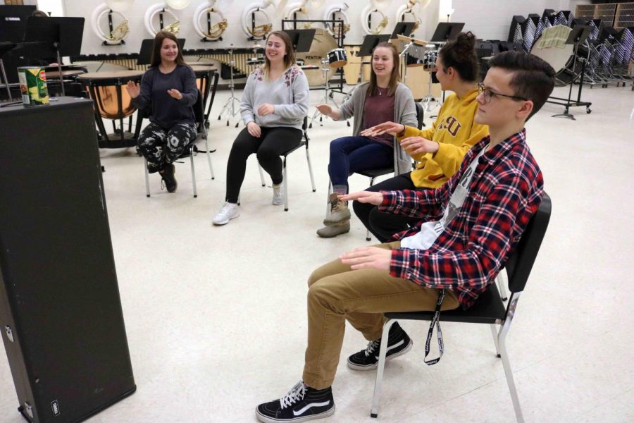 Learning the skills that it takes to be drum major, sophomore Cray Dumeah and other Marching Band students  auditioned to become drum major for the 2018 - 2019 school year. Congratulations to Dumeah to for earning the role to lead the Marching Tigers next season. 