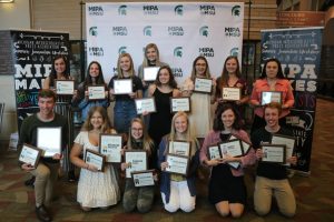 Michigan Interscholastic Press Association awards individuals on InPrint staff
