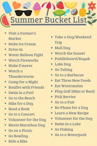 Summer bucket list for no boring days