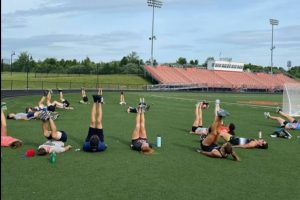 Fall athletes begin training during the summer months