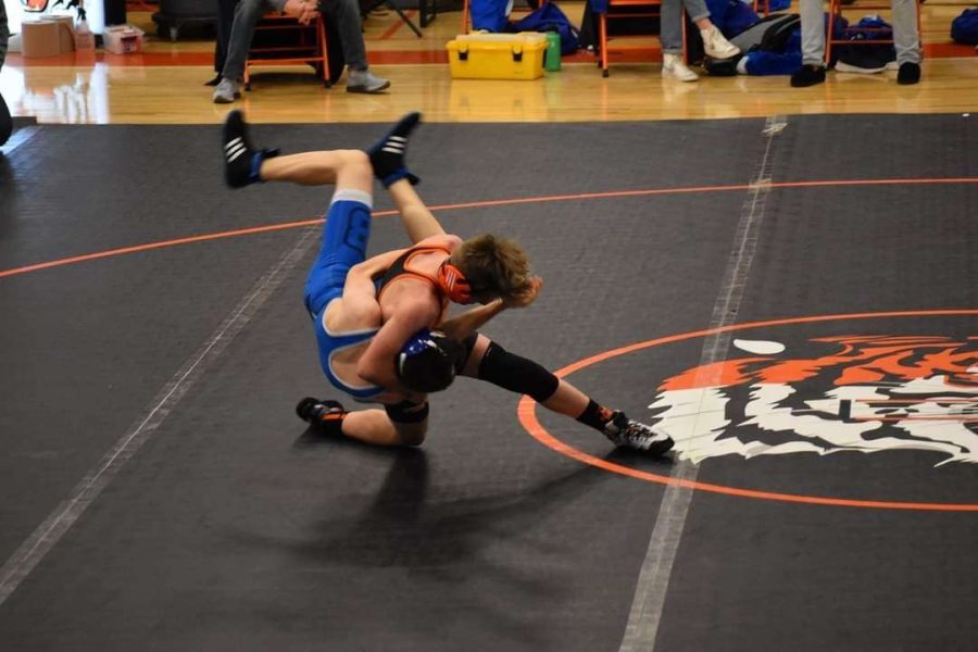 “I have been wrestling for 7-8 years, I enjoy wrestling because it is fun. Last season I wrestled at the weight class of 103 pounds and this year I am thinking about wrestling at 120 pounds. I think that it would be good to go to college for wrestling but I dont have any in mind. I wish to go to the state meet this year but I don’t think I will because I’m ‘not good’.” -sophomore Garrett Clark