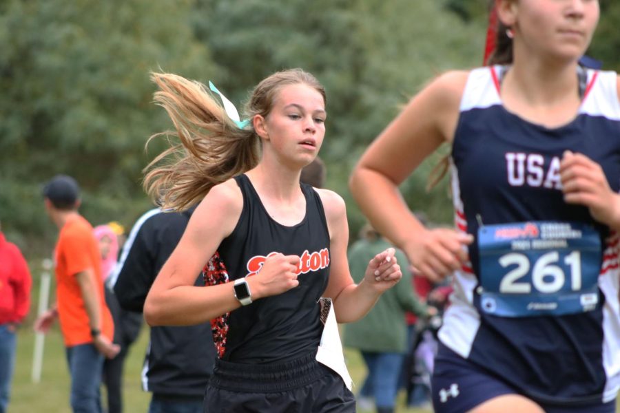 Running, juinor Hailey Lesher took 35th place. On Sept. 26, Fenton competed in the Linden Classic and the girls won first place overall.