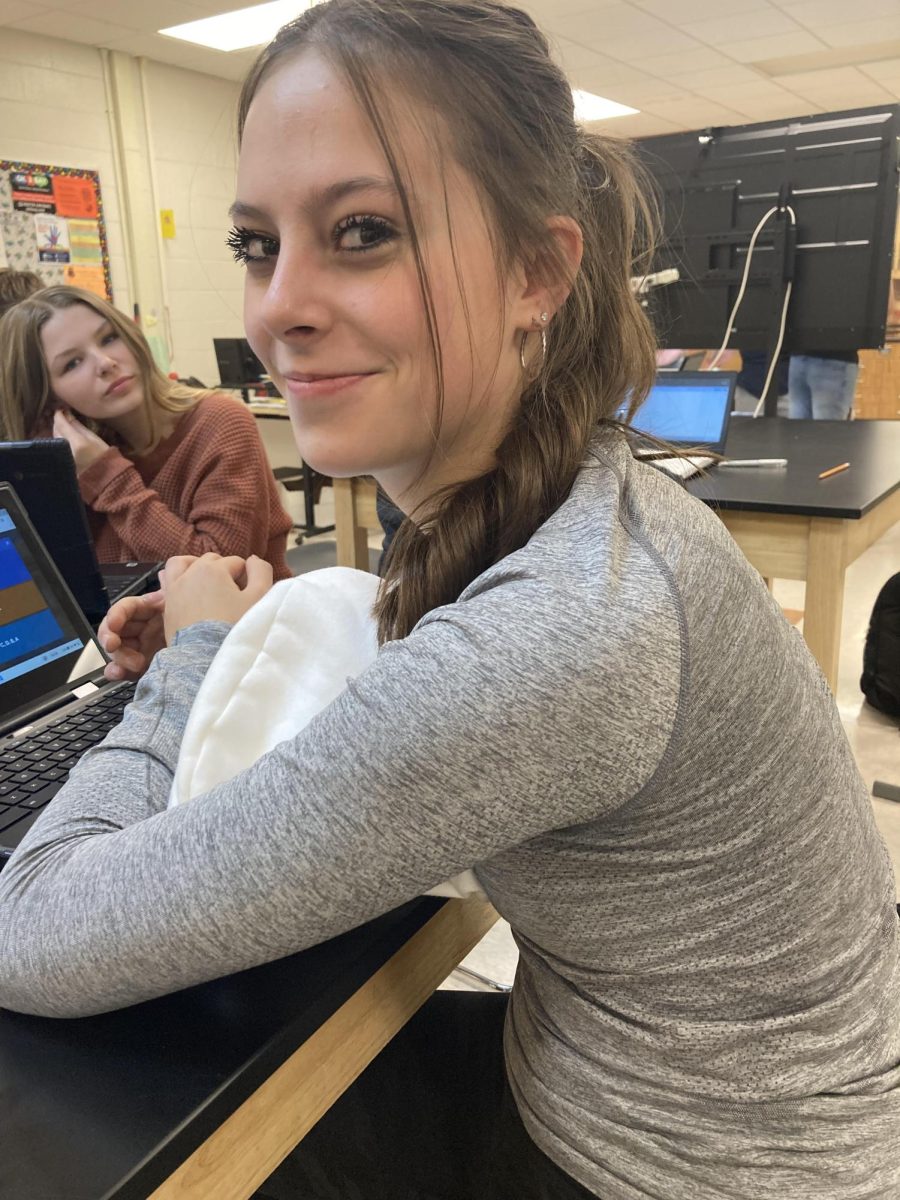 “I like to dance. It’s fun for me to dance because I can see my friends and also try new things. My favorite class is probably Art and I also like to listen to hip hop. Also, when I grow up I want to work with Cosmetology and also further my dad’s career.” - freshman Grace Groves