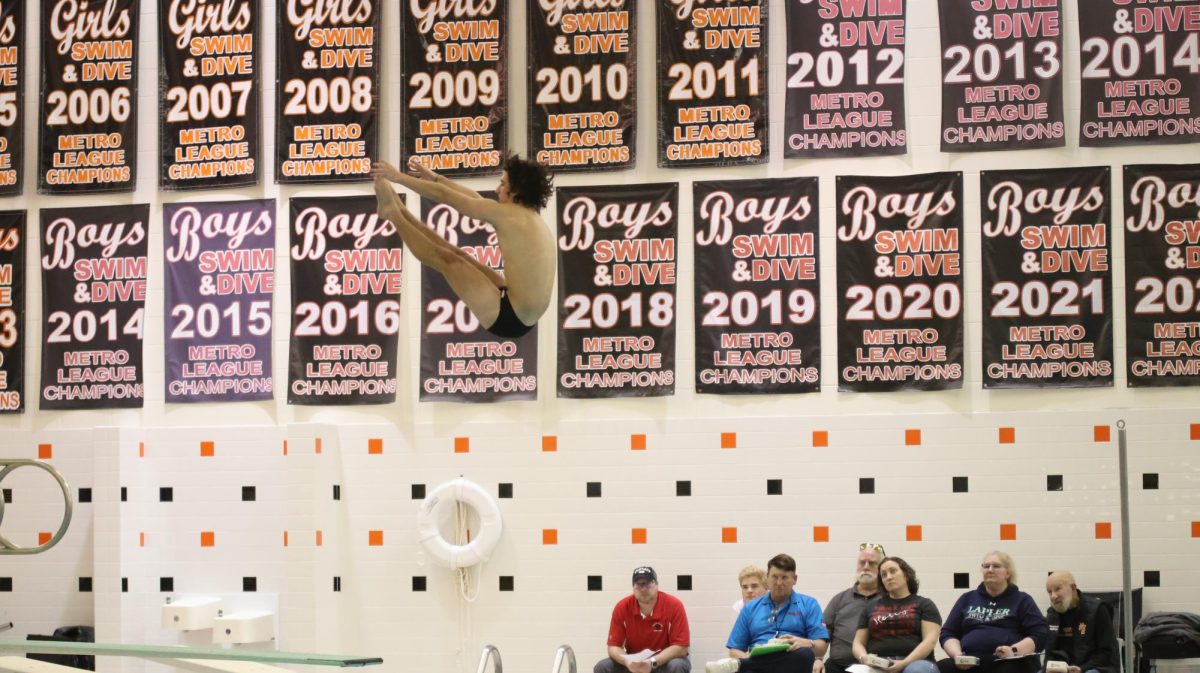 Diving, Fenton boys Dive competes in counties.  On Jan. 18, junior Owen Cox took first at prelims.