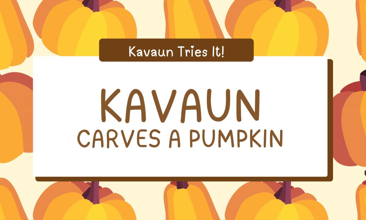 Kavaun tries it: Kavaun carves a pumpkin